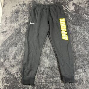 Nike Appalachian State Mountaineers Fleece Lined Joggers Tapered Leg Black Sz M